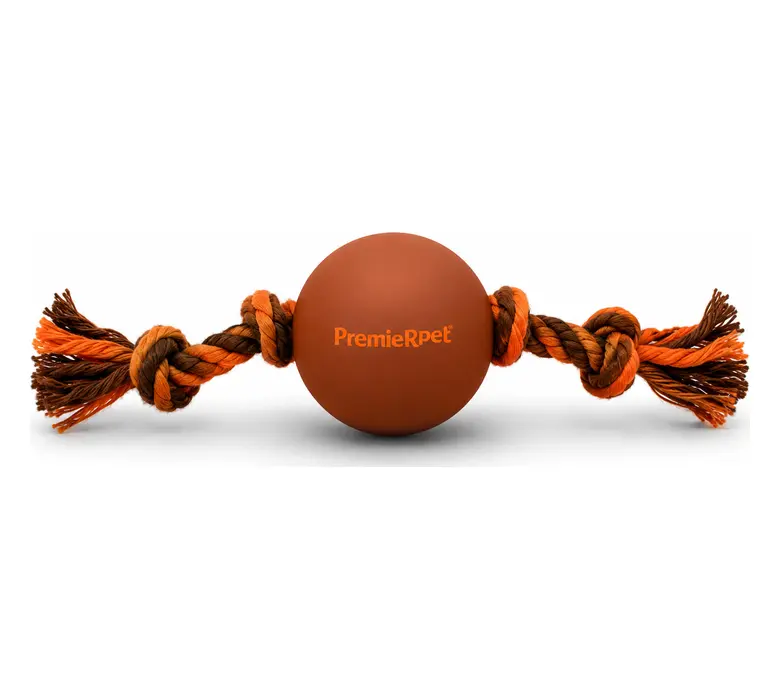 Bolinha com corda produzido pela KB para Projeto pet